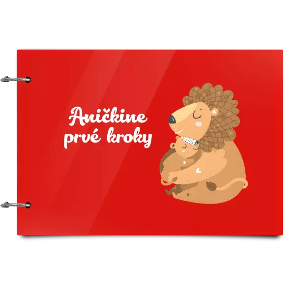 Plexi album sa sponami Prvé kroky s menom - levíča