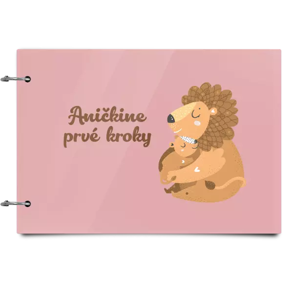 Plexi album sa sponami Prvé kroky s menom - levíča