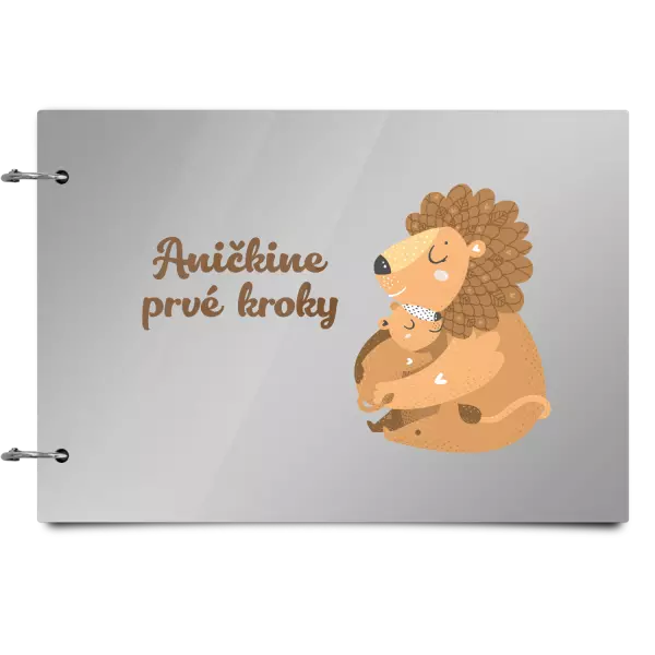 Plexi album sa sponami Prvé kroky s menom - levíča