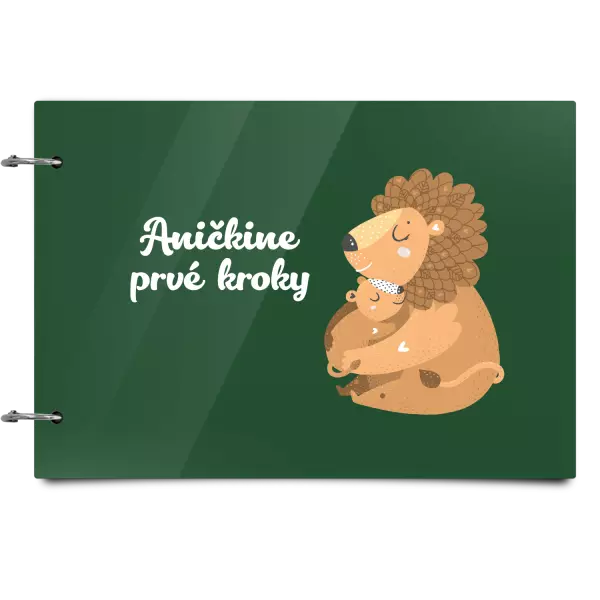 Plexi album sa sponami Prvé kroky s menom - levíča