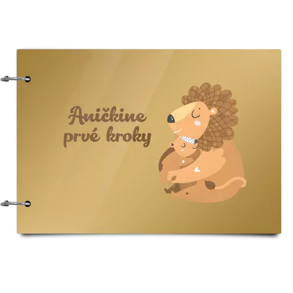 Plexi album sa sponami Prvé kroky s menom - levíča