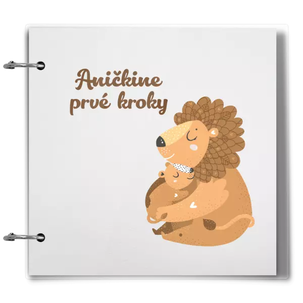 Plexi album sa sponami Prvé kroky s menom - levíča