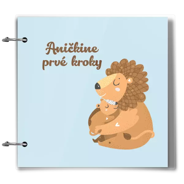 Plexi album sa sponami Prvé kroky s menom - levíča