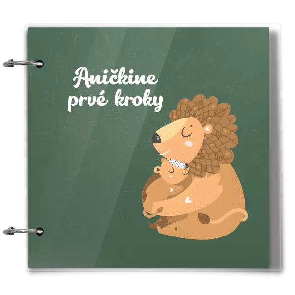 Plexi album sa sponami Prvé kroky s menom - levíča