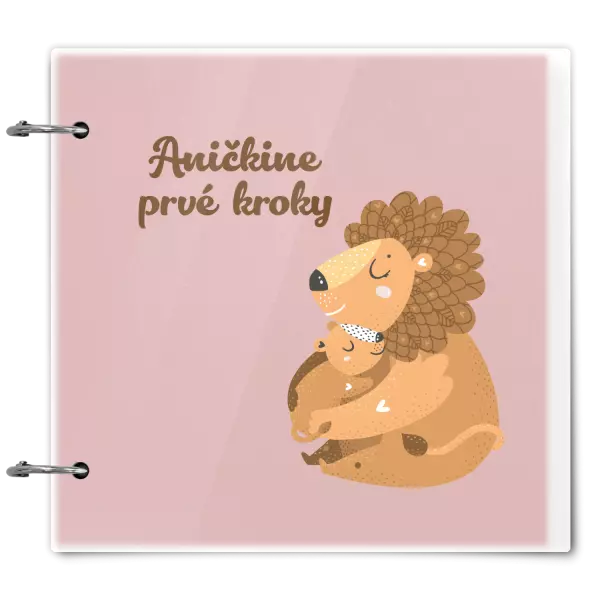 Plexi album sa sponami Prvé kroky s menom - levíča