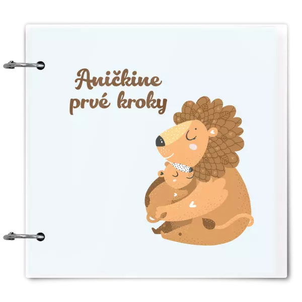 Plexi album sa sponami Prvé kroky s menom - levíča