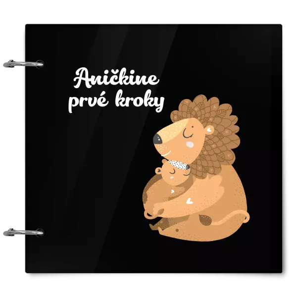 Plexi album sa sponami Prvé kroky s menom - levíča