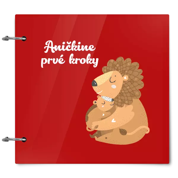 Plexi album sa sponami Prvé kroky s menom - levíča