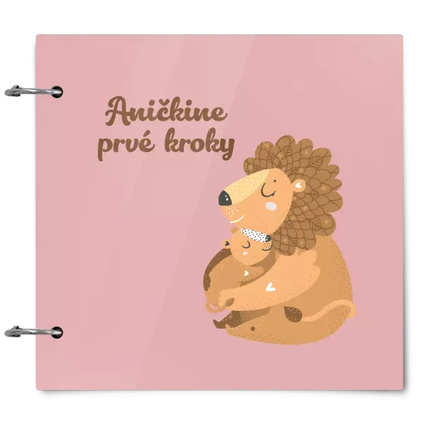 Plexi album sa sponami Prvé kroky s menom - levíča