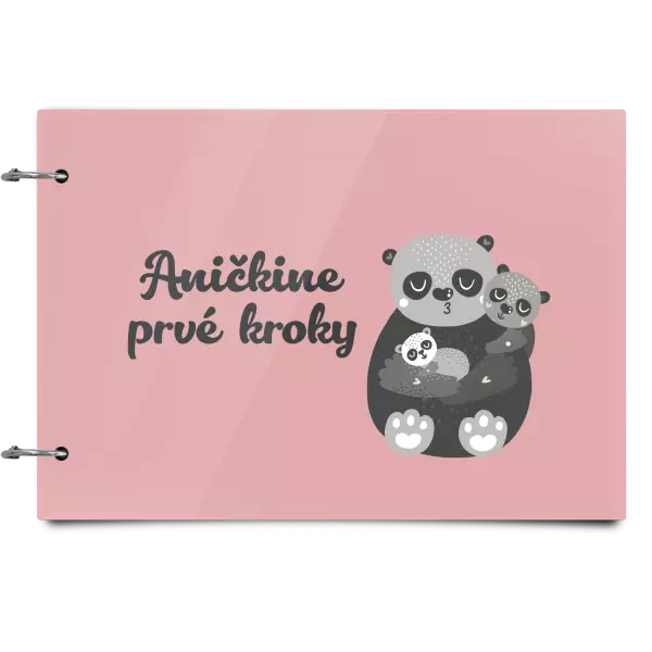 Plexi album sa sponami První krůčky se jménem - medvídci - kopie