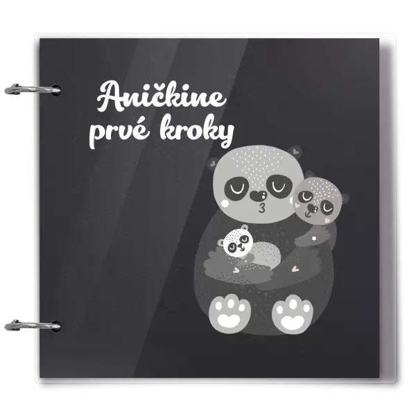 Plexi album sa sponami První krůčky se jménem - medvídci - kopie