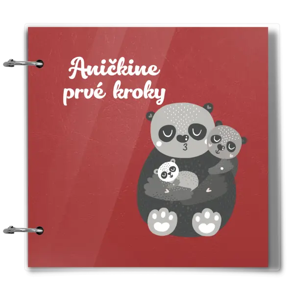 Plexi album sa sponami První krůčky se jménem - medvídci - kopie