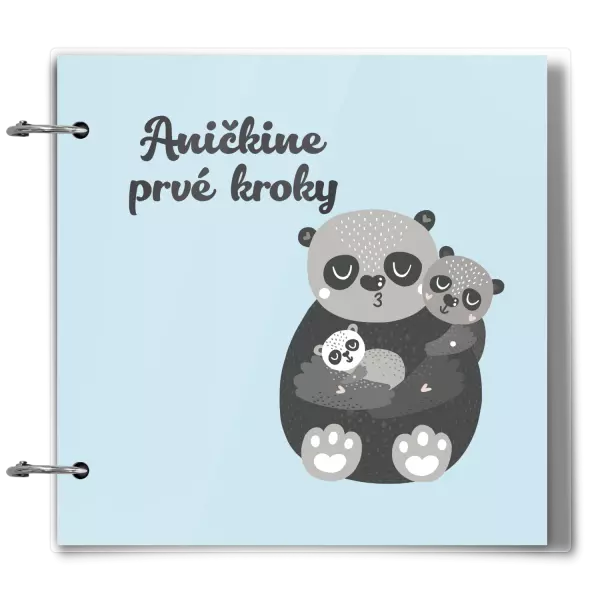 Plexi album sa sponami Prvé kroky s menom - medvedíci