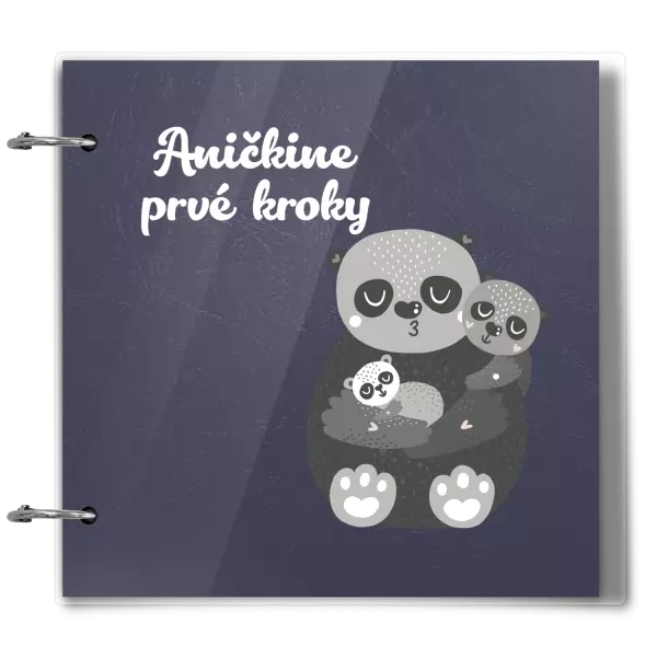 Plexi album sa sponami Prvé kroky s menom - medvedíci