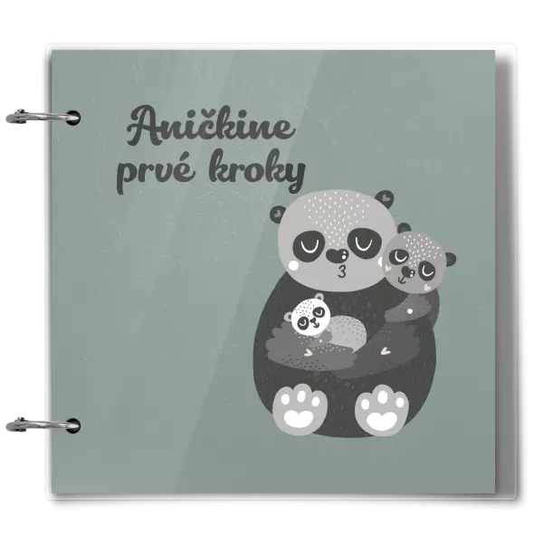 Plexi album sa sponami Prvé kroky s menom - medvedíci