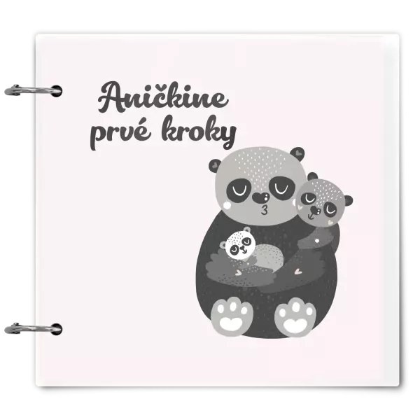 Plexi album sa sponami Prvé kroky s menom - medvedíci