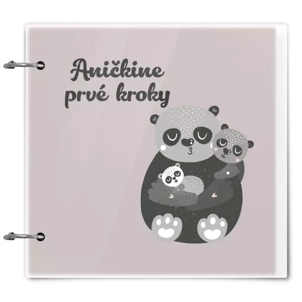 Plexi album sa sponami Prvé kroky s menom - medvedíci