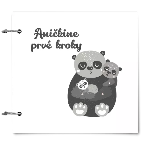 Plexi album sa sponami Prvé kroky s menom - medvedíci