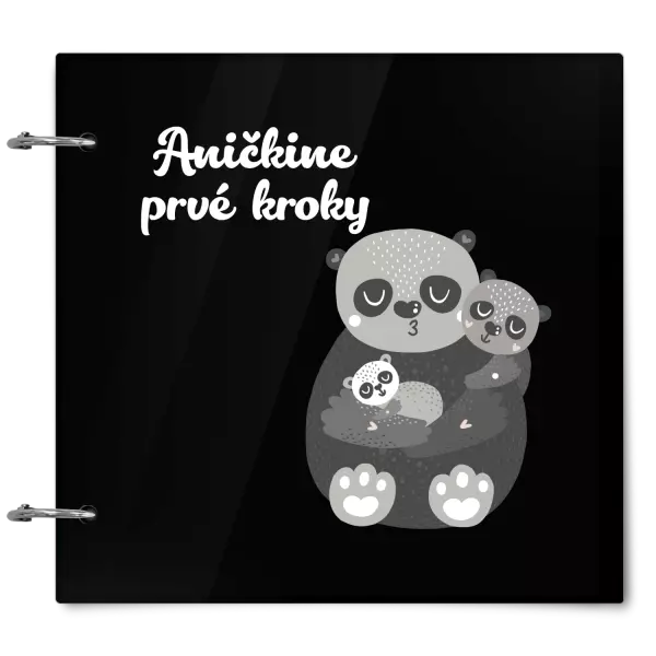 Plexi album sa sponami První krůčky se jménem - medvídci - kopie