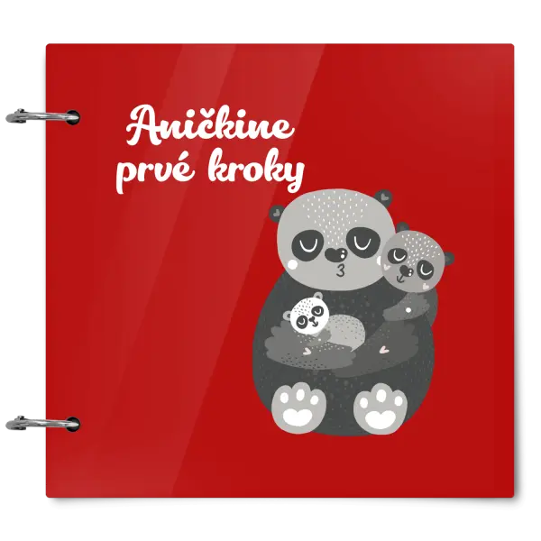 Plexi album sa sponami Prvé kroky s menom - medvedíci