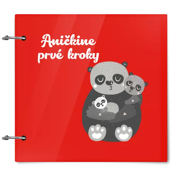 Plexi album sa sponami Prvé kroky s menom - medvedíci