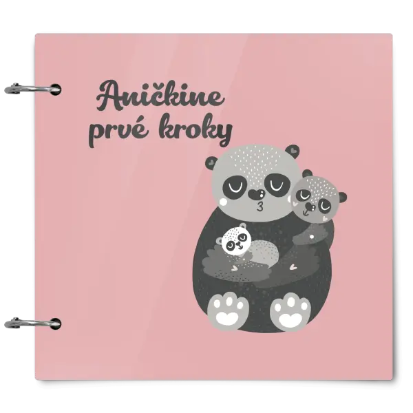 Plexi album sa sponami Prvé kroky s menom - medvedíci
