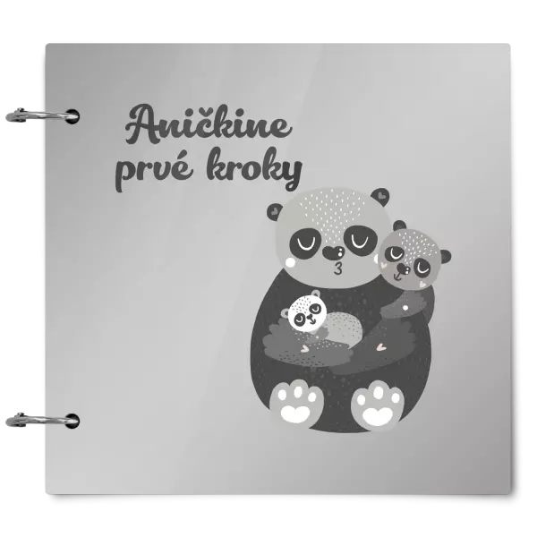 Plexi album sa sponami Prvé kroky s menom - medvedíci