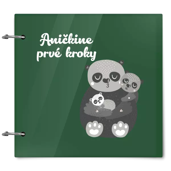 Plexi album sa sponami První krůčky se jménem - medvídci - kopie