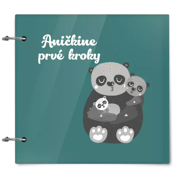 Plexi album sa sponami První krůčky se jménem - medvídci - kopie