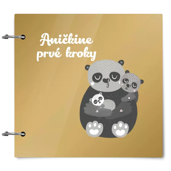 Plexi album sa sponami První krůčky se jménem - medvídci - kopie