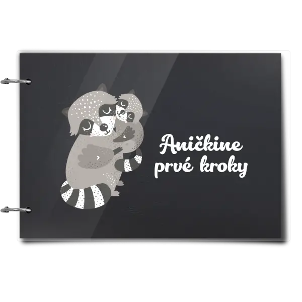 Plexi album sa sponami Prvé kroky s menom - medvedík čistotný