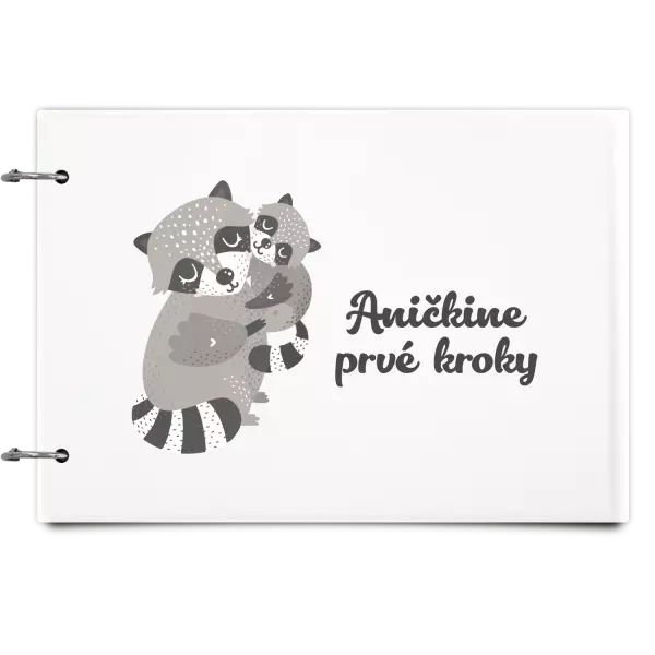 Plexi album sa sponami Prvé kroky s menom - medvedík čistotný