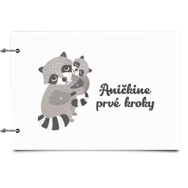 Plexi album sa sponami Prvé kroky s menom - medvedík čistotný