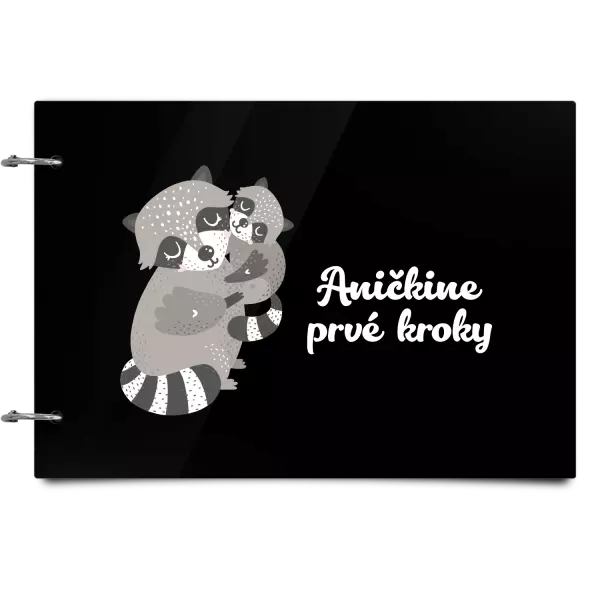 Plexi album sa sponami Prvé kroky s menom - medvedík čistotný