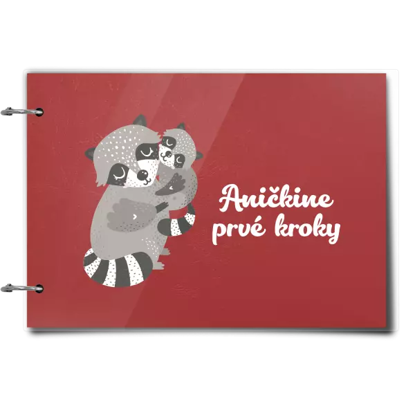 Plexi album sa sponami Prvé kroky s menom - medvedík čistotný