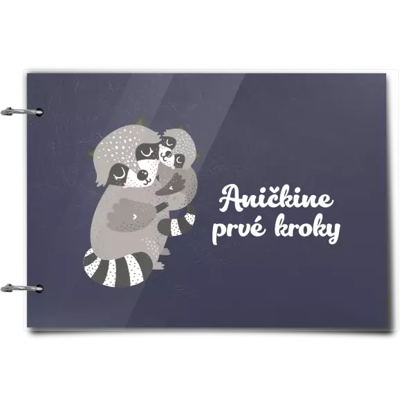 Plexi album sa sponami Prvé kroky s menom - medvedík čistotný