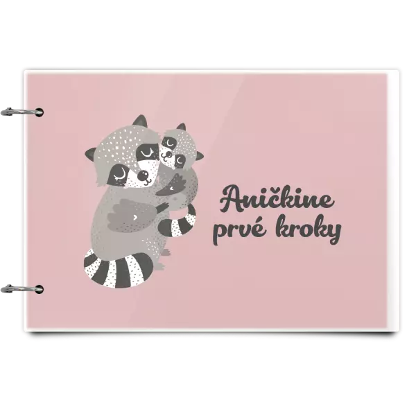 Plexi album sa sponami Prvé kroky s menom - medvedík čistotný