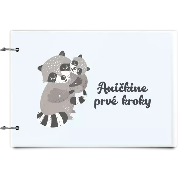 Plexi album sa sponami Prvé kroky s menom - medvedík čistotný