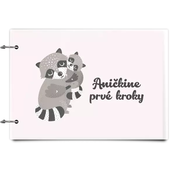 Plexi album sa sponami Prvé kroky s menom - medvedík čistotný