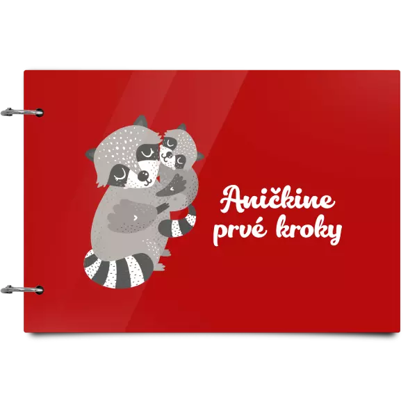 Plexi album sa sponami Prvé kroky s menom - medvedík čistotný
