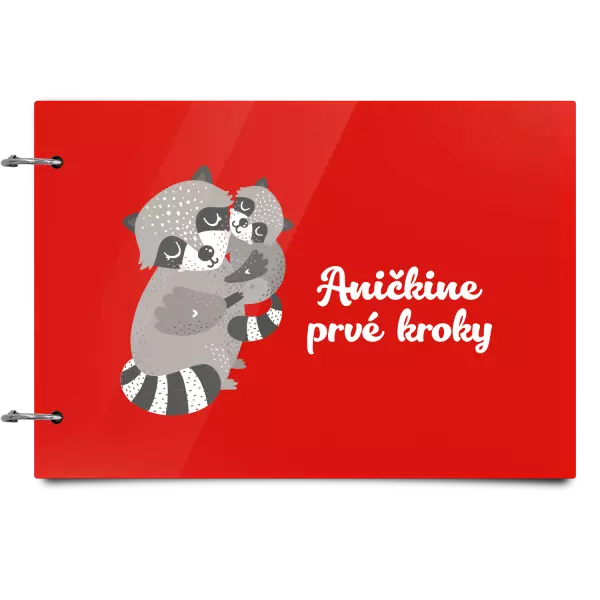 Plexi album sa sponami Prvé kroky s menom - medvedík čistotný