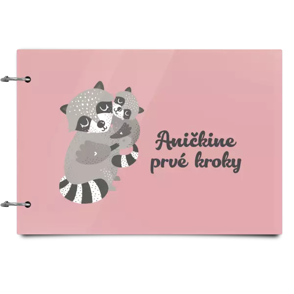 Plexi album sa sponami Prvé kroky s menom - medvedík čistotný