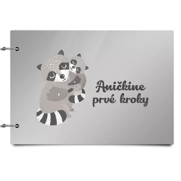 Plexi album sa sponami Prvé kroky s menom - medvedík čistotný