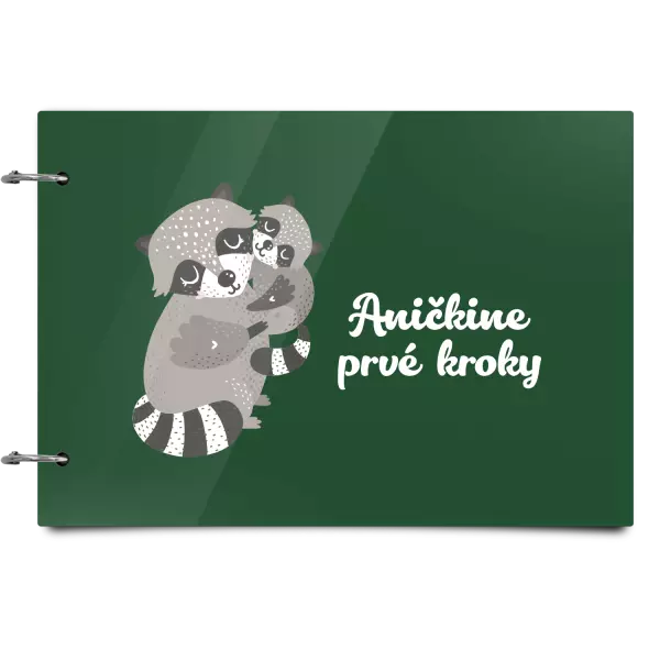 Plexi album sa sponami Prvé kroky s menom - medvedík čistotný