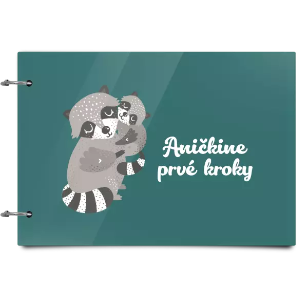 Plexi album sa sponami Prvé kroky s menom - medvedík čistotný
