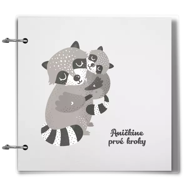 Plexi album sa sponami Prvé kroky s menom - medvedík čistotný
