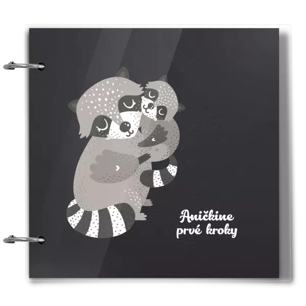 Plexi album sa sponami Prvé kroky s menom - medvedík čistotný