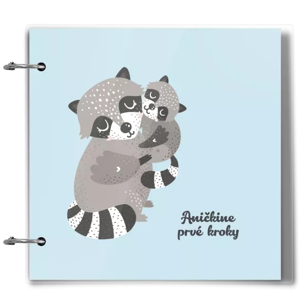 Plexi album sa sponami Prvé kroky s menom - medvedík čistotný