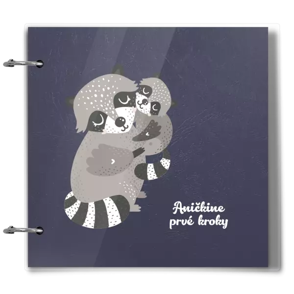 Plexi album sa sponami Prvé kroky s menom - medvedík čistotný