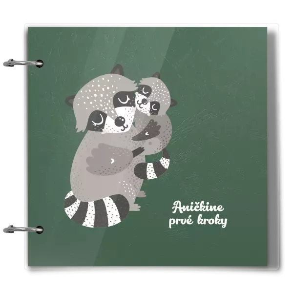 Plexi album sa sponami Prvé kroky s menom - medvedík čistotný